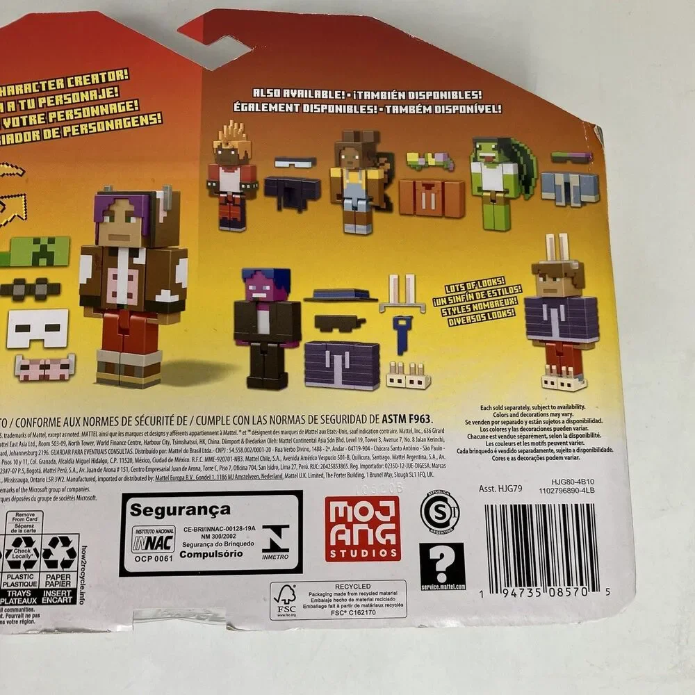 CREATOR SERIES Minecraft HOODIE FIGURE PACK Customizable Character 2022 New